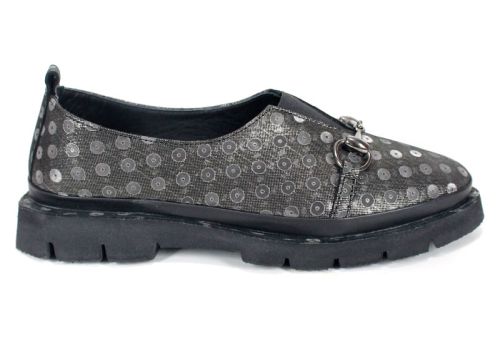 Дамски обувки от естествена кожа в черно - модел Sophia