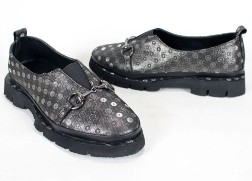 Дамски обувки от естествена кожа в черно - модел Sophia