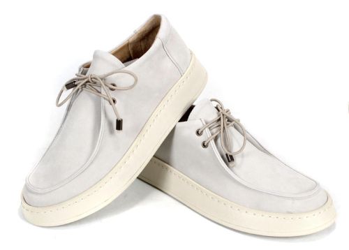 Дамски мокасини от пясъчен набук в цвят таупе – комфорт и елегантност - модел Divine