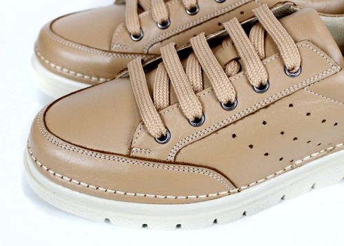 Дамски ежедневни обувки от естествена кожа в цвят мокка – модел Urban Chic