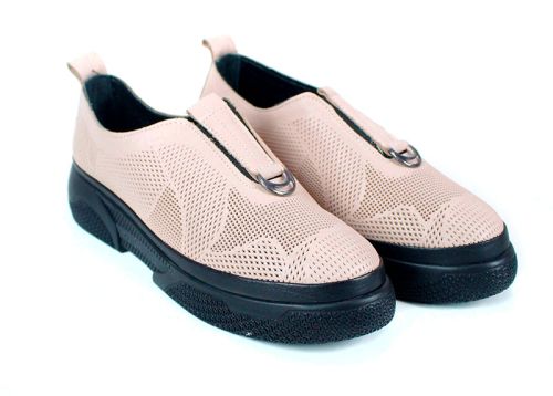 Дамски летни обувки в розово - модел 1017