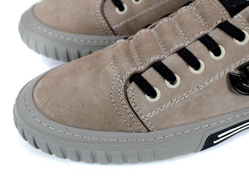 Мъжки спортни обувки от естествен набук във визонен цвят с каучуково ходило - модел Elite Motion