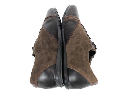 Преоценени мъжки обувки от естествен велур и кожа в кафяво – стил и комфорт