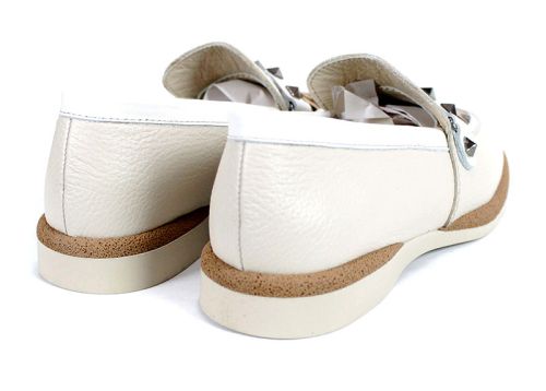 Дамски ниски обувки от естествена кожа с леопардов акцент – модел Shine Luxe