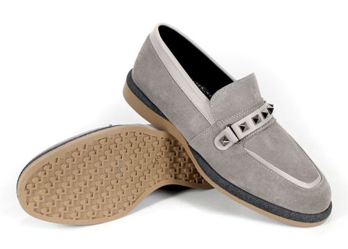 Дамски ниски обувки от естествен велур в цвят визон – модел Shine Luxe