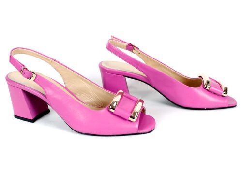 Дамски елегантни сандали Nebbia della Foresta, страничен изглед от двете страни