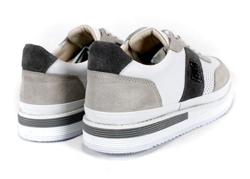 Заден изглед на мъжките обувки Monzaro с акцент от велур