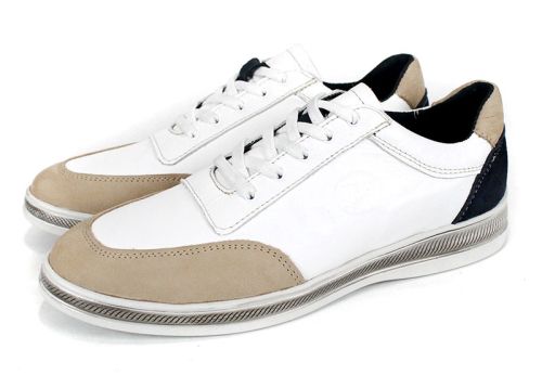 Solaro – мъжки обувки от естествена кожа и набук, ¾ профил