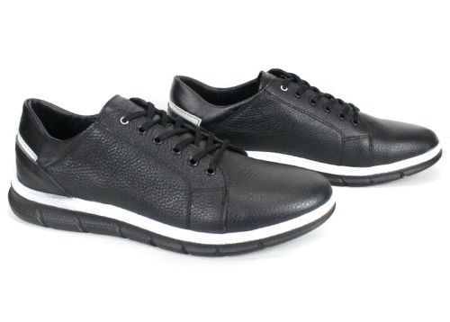 Мъжки обувки Torno от естествена флотер кожа, страничен изглед