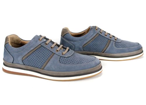 Мъжки, ежедневни обувки в дънково син цвят - Модел Denvo