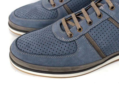 Мъжки, ежедневни обувки в дънково син цвят - Модел Denvo