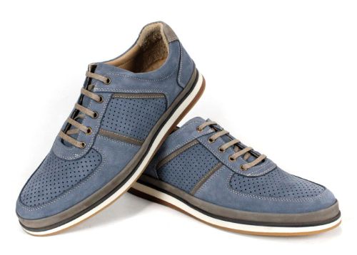 Мъжки, ежедневни обувки в дънково син цвят - Модел Denvo