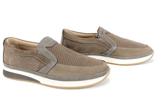 Мъжки обувки Visone Slip-On – изглед отстрани, визон цвят