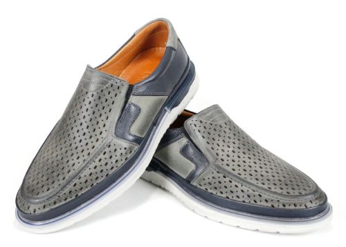 Летни обувки Селено от естествена кожа – двойка в ракурс