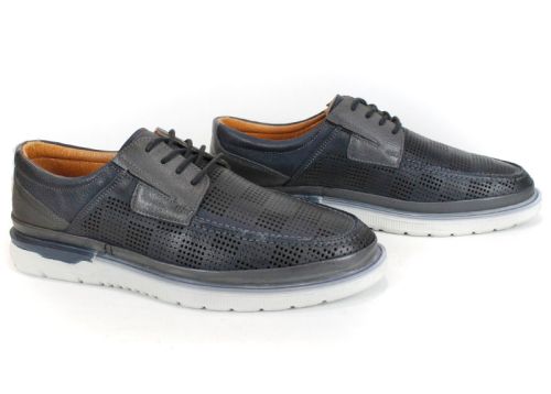 Обувки Лоренцо с връзки и олекотено бяло ходило