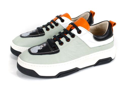 дамски сникърси KELLY, спортен модел с връзки