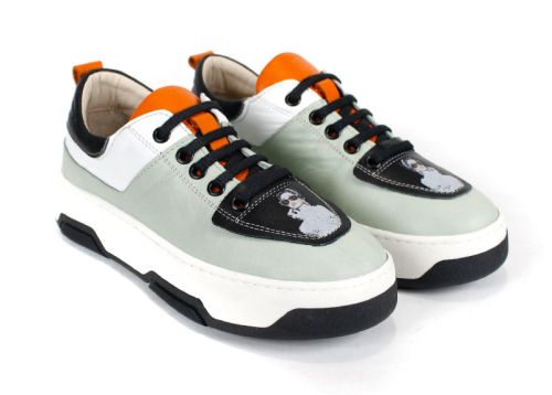 дамски сникърси KELLY, естествена кожа, изглед отпред