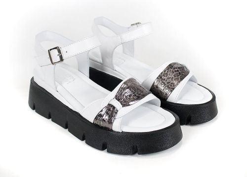 Pantofi casual dama din piele naturala cu imprimeu floral - model Luna