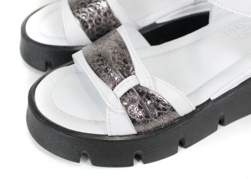 Pantofi casual dama din piele naturala cu imprimeu floral - model Luna