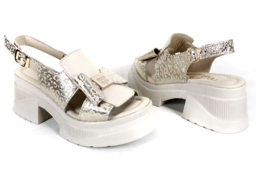 Pantofi casual dama din piele naturala cu imprimeu floral - model Luna