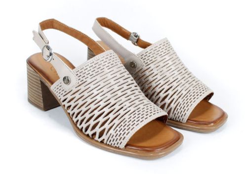 дамски сандали на ток с отворени пръсти