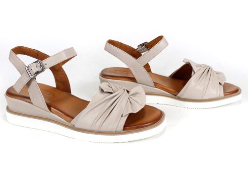 Pantofi casual dama din piele naturala cu imprimeu floral - model Luna