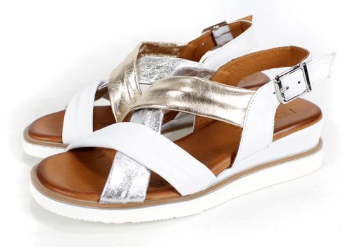 Pantofi casual dama din piele naturala cu imprimeu floral - model Luna