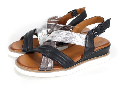 Pantofi casual dama din piele naturala cu imprimeu floral - model Luna