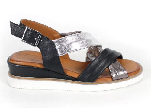 Pantofi casual dama din piele naturala cu imprimeu floral - model Luna