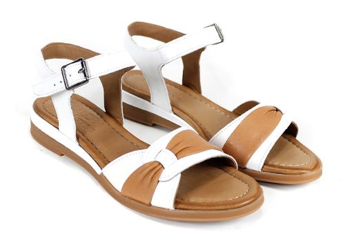 Pantofi casual dama din piele naturala cu imprimeu floral - model Luna