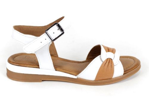 Pantofi casual dama din piele naturala cu imprimeu floral - model Luna