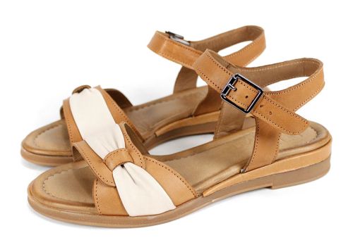 Pantofi casual dama din piele naturala cu imprimeu floral - model Luna