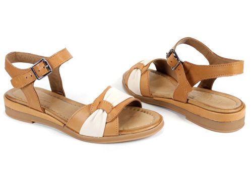 Pantofi casual dama din piele naturala cu imprimeu floral - model Luna