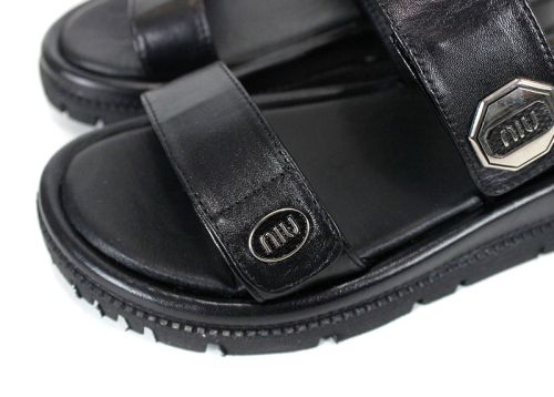 Дамски сандали Senso Forte от естествена кожа – черни