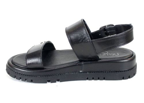 Дамски сандали Senso Forte от естествена кожа – черни