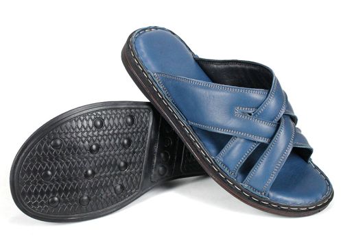 miro vento мъжки чехли естествена кожа деним