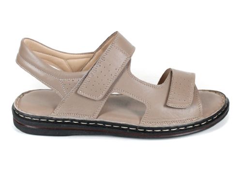 Мъжки сандали Sabbia Vivo от естествена кожа – пясъчно бежови