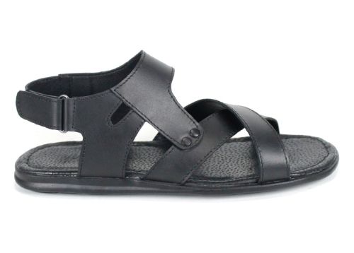 Мъжки черни сандали от естествена кожа Nero Classico