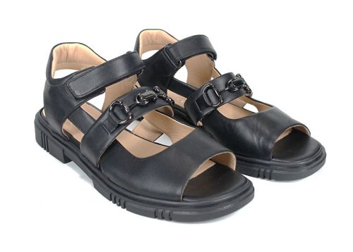 sandale damă Urban Pulse piele naturală neagră