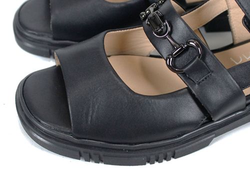 sandale damă Urban Pulse piele naturală neagră
