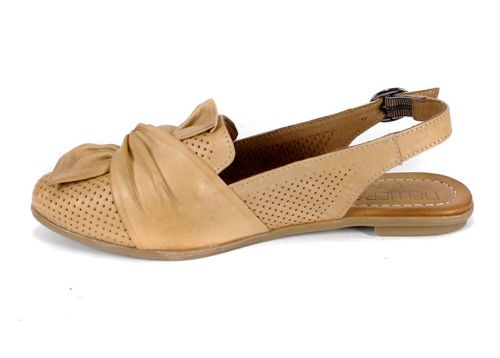 Fiocco Dolce sandale damă cappuccino piele naturală