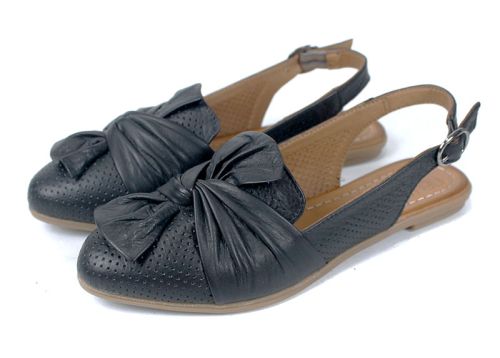 Sandale damă Fiocco Dolce – negre, piele naturală