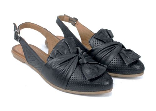 Sandale damă Fiocco Dolce – negre, piele naturală