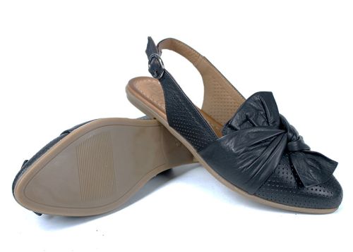 Sandale damă Fiocco Dolce – negre, piele naturală