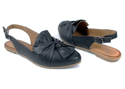 Sandale damă Fiocco Dolce – negre, piele naturală