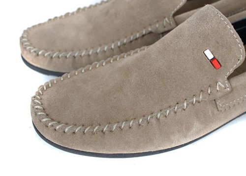 Мъжки мокасини Miro Classico визон от естествен велур