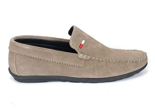 Мъжки мокасини Miro Classico визон от естествен велур