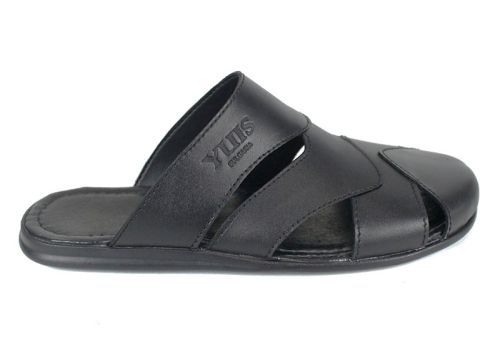 Castro Line мъжки чехли черни естествена кожа