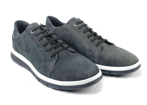 Преоценени мъжки спортно-ежедневни обувки от естествен набук - модел Ернесто 