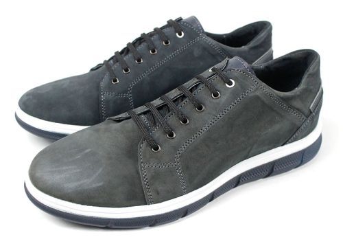 Преоценени мъжки спортно-ежедневни обувки от естествен набук - модел Ернесто 